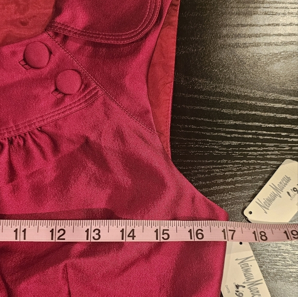 KAY UNGER FUSCHIA PINK COCKTAIL DRESS, W BELT, SZ 8 - Picture 13 of 15